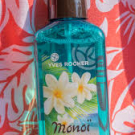 Swatch de Vmell : Eau Hydratante Parfumée des Lagons Monoï, Yves Rocher