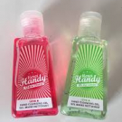 Swatch de Vmell : Gel mains nettoyant, Merci Handy